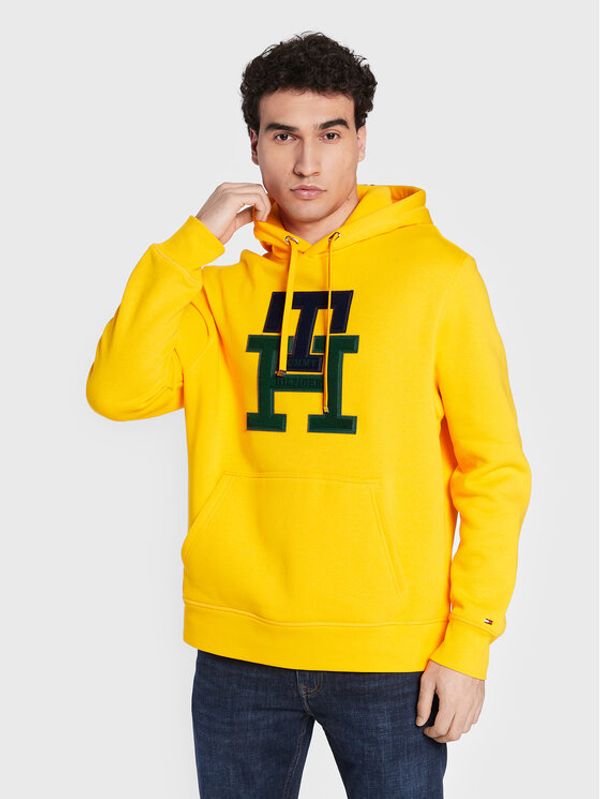 Tommy Hilfiger Tommy Hilfiger Суитшърт Icon Monogram MW0MW29586 Жълт Relaxed Fit