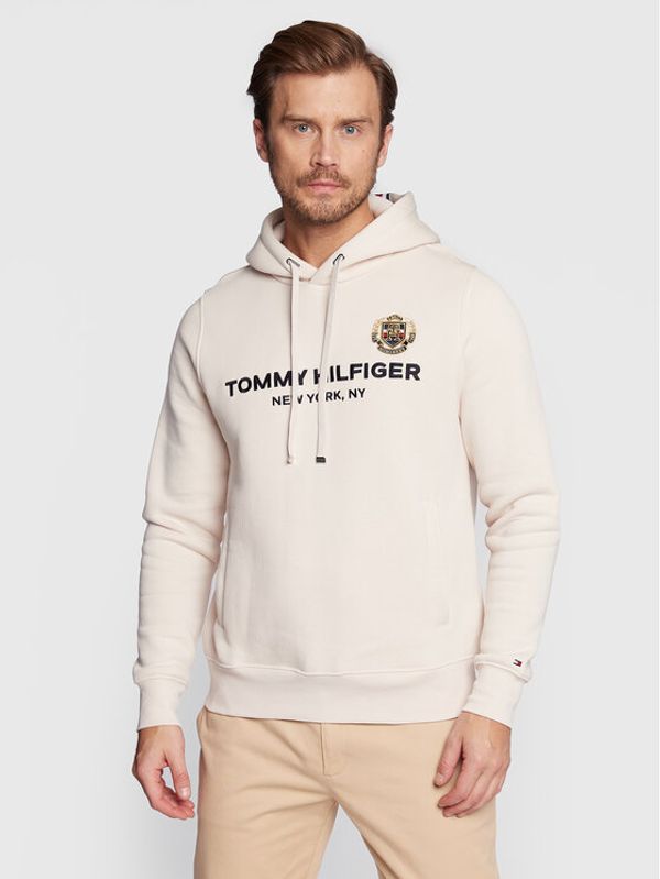 Tommy Hilfiger Tommy Hilfiger Суитшърт Icon Stack Crest MW0MW29332 Бежов Regular Fit