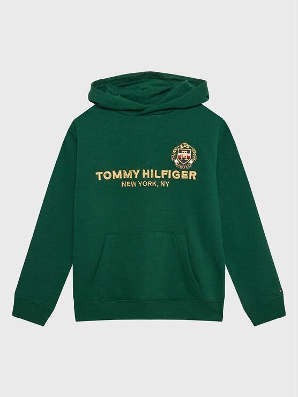 Tommy Hilfiger Tommy Hilfiger Суитшърт KB0KB07954 D Зелен Regular Fit