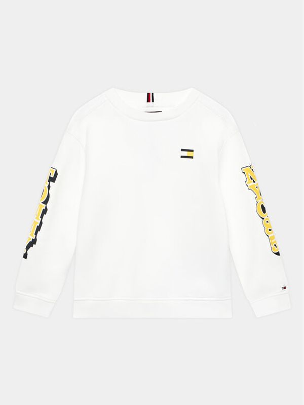 Tommy Hilfiger Tommy Hilfiger Суитшърт KB0KB08184 D Бял Regular Fit