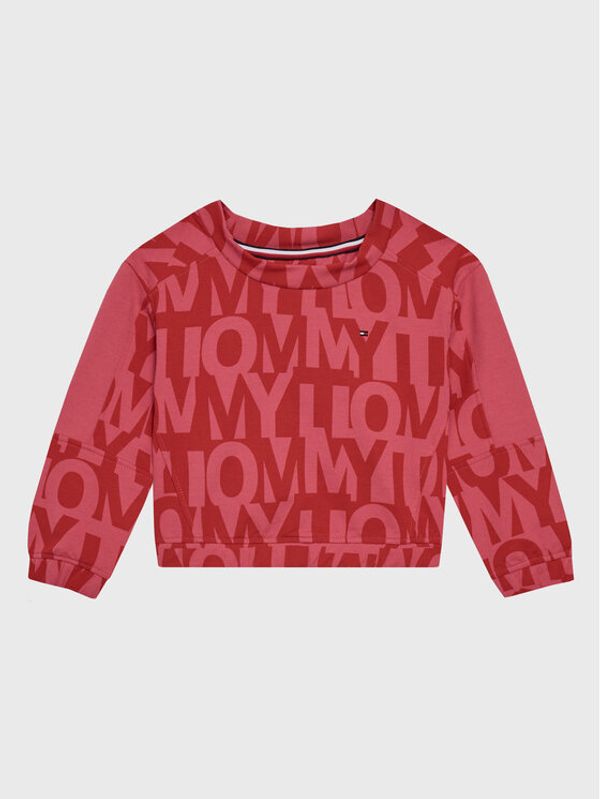 Tommy Hilfiger Tommy Hilfiger Суитшърт KG0KG07125 D Розов Regular Fit