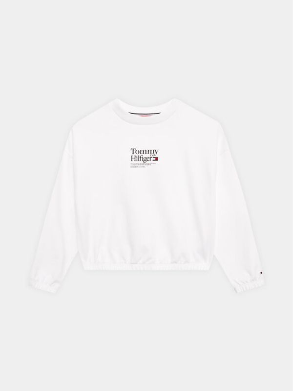 Tommy Hilfiger Tommy Hilfiger Суитшърт KG0KG07210 D Бял Regular Fit