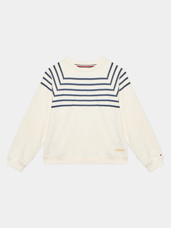 Tommy Hilfiger Tommy Hilfiger Суитшърт KG0KG07296 D Бял Regular Fit