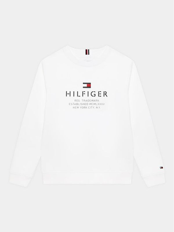 Tommy Hilfiger Tommy Hilfiger Суитшърт Logo KB0KB08170 Бял Regular Fit