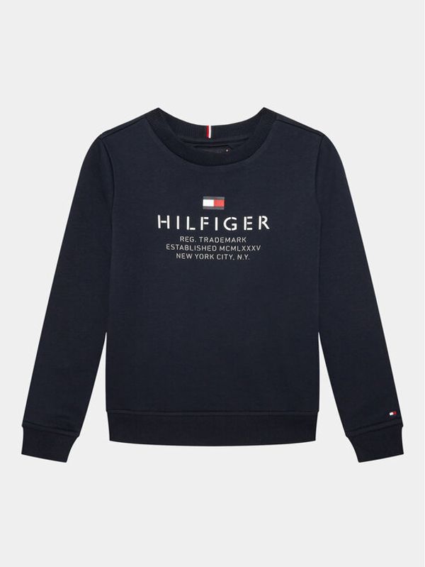 Tommy Hilfiger Tommy Hilfiger Суитшърт Logo KB0KB08170 Тъмносин Regular Fit