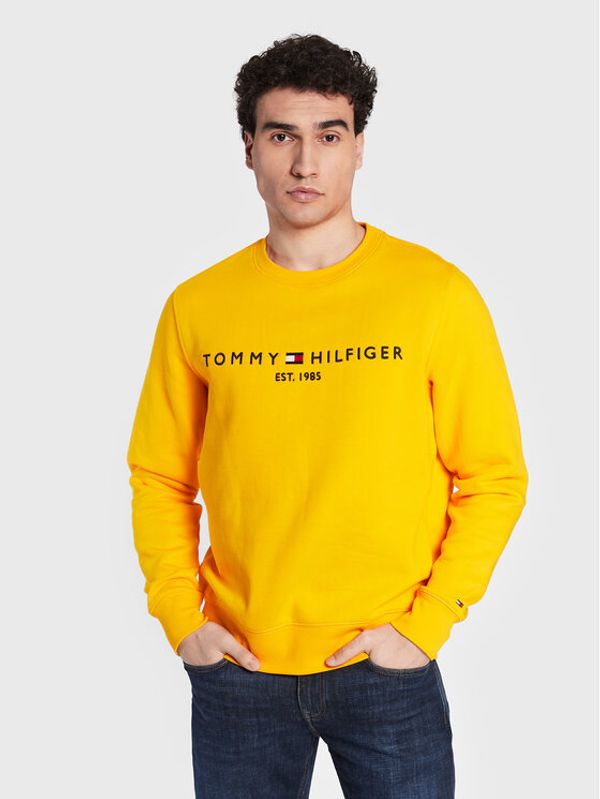 Tommy Hilfiger Tommy Hilfiger Суитшърт Logo MW0MW11596 Жълт Regular Fit