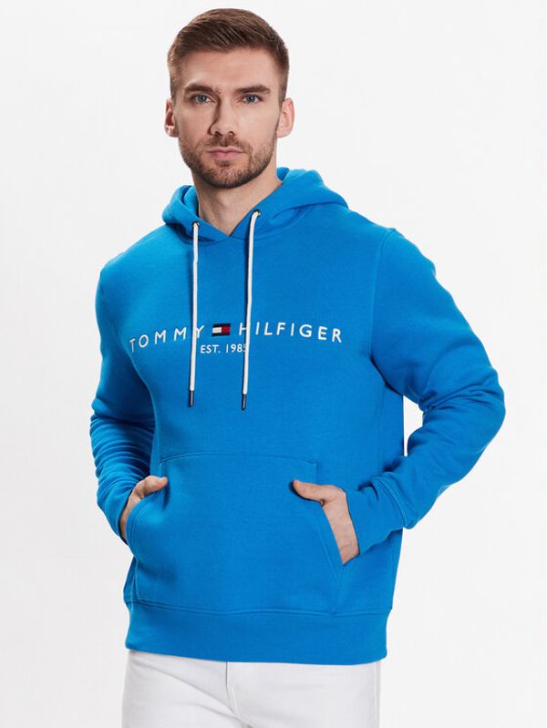 Tommy Hilfiger Tommy Hilfiger Суитшърт Logo MW0MW11599 Син Regular Fit