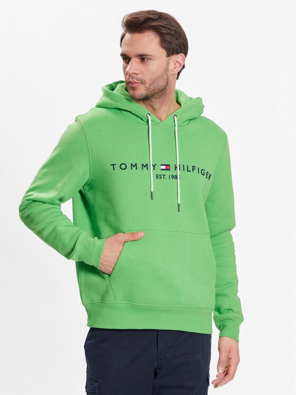 Tommy Hilfiger Tommy Hilfiger Суитшърт Logo MW0MW11599 Зелен Regular Fit