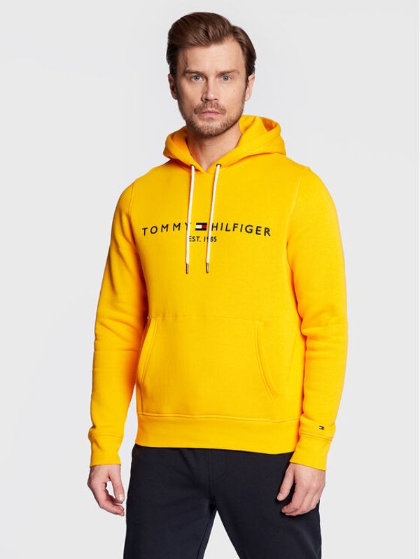 Tommy Hilfiger Tommy Hilfiger Суитшърт Logo MW0MW11599 Жълт Regular Fit