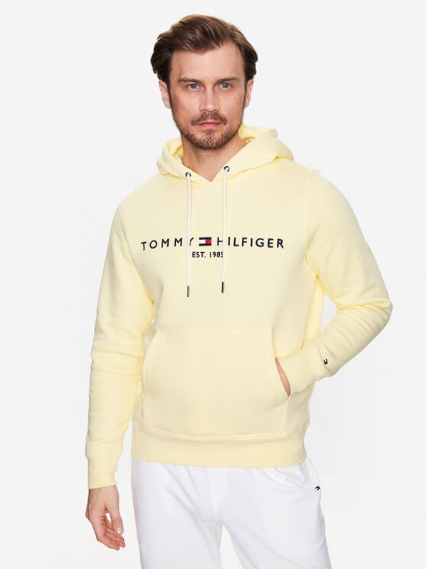 Tommy Hilfiger Tommy Hilfiger Суитшърт Logo MW0MW11599 Жълт Regular Fit