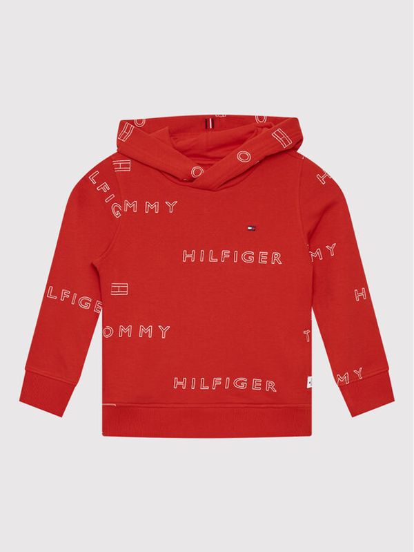 Tommy Hilfiger Tommy Hilfiger Суитшърт Logo Repeat KB0KB07652 Червен Regular Fit