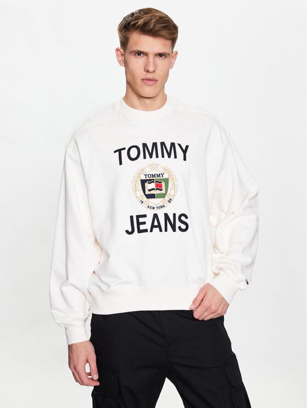 Tommy Hilfiger Tommy Hilfiger Суитшърт Luxie DM0DM16376 Екрю Regular Fit