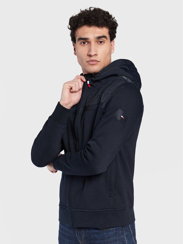 Tommy Hilfiger Tommy Hilfiger Суитшърт Mix Media MW0MW29305 Тъмносин Regular Fit