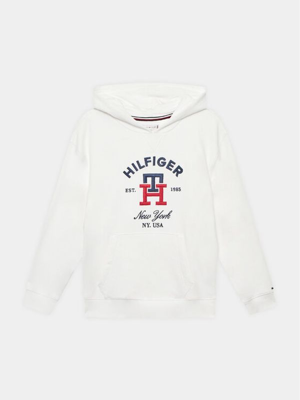 Tommy Hilfiger Tommy Hilfiger Суитшърт Monogram KS0KS00395 D Бял Regular Fit