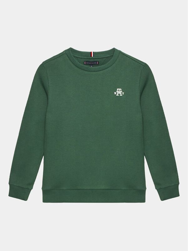 Tommy Hilfiger Tommy Hilfiger Суитшърт Monogram Structured KB0KB08350 D Зелен Regular Fit