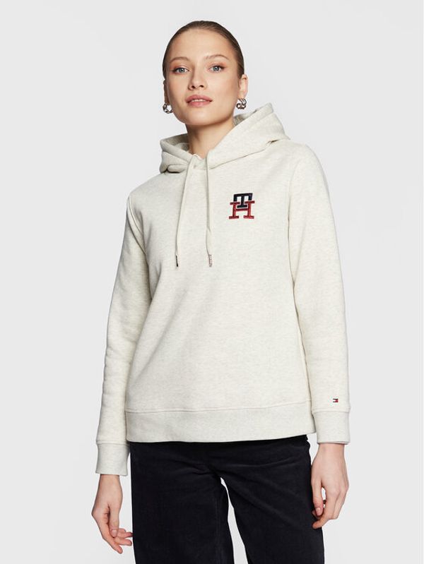 Tommy Hilfiger Tommy Hilfiger Суитшърт Monogram WW0WW37434 Бежов Regular Fit