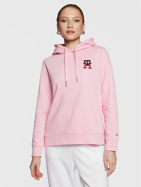 Tommy Hilfiger Tommy Hilfiger Суитшърт Monogram WW0WW37434 Розов Regular Fit