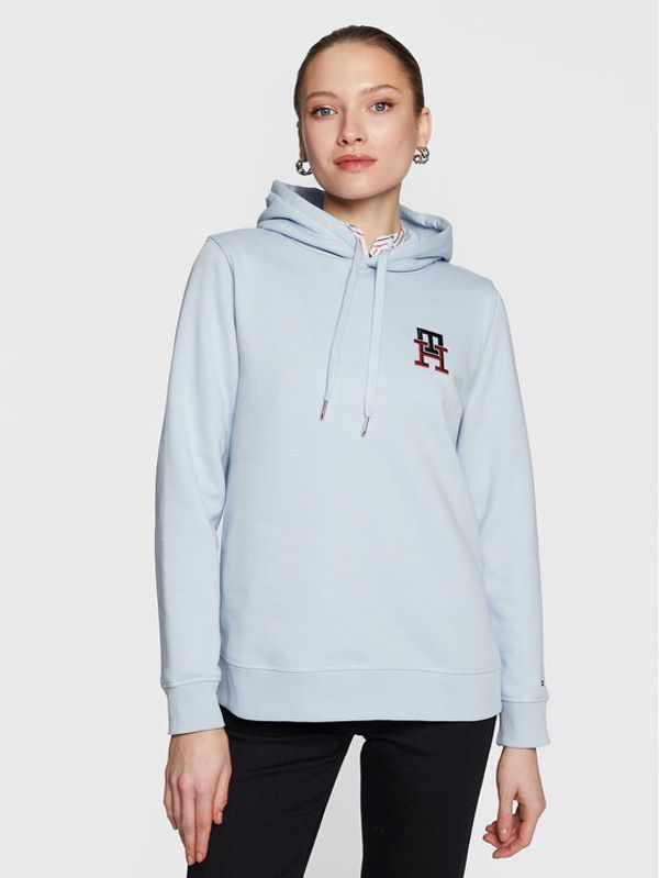 Tommy Hilfiger Tommy Hilfiger Суитшърт Monogram WW0WW37434 Син Regular Fit