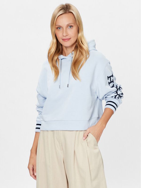 Tommy Hilfiger Tommy Hilfiger Суитшърт Monotype WW0WW39140 Син Relaxed Fit