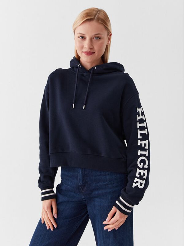 Tommy Hilfiger Tommy Hilfiger Суитшърт Monotype WW0WW39140 Тъмносин Relaxed Fit