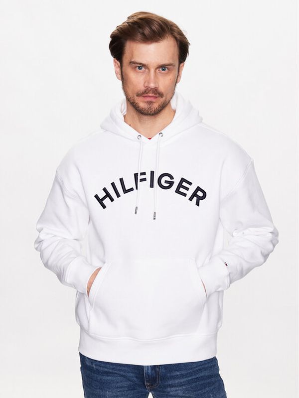Tommy Hilfiger Tommy Hilfiger Суитшърт MW0MW31070 Бял Regular Fit