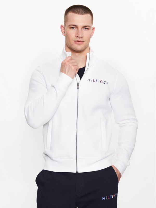 Tommy Hilfiger Tommy Hilfiger Суитшърт MW0MW32357 Бял Regular Fit