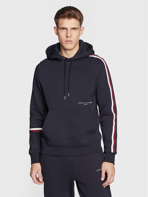 Tommy Hilfiger Tommy Hilfiger Суитшърт New Global MW0MW29339 Тъмносин Regular Fit
