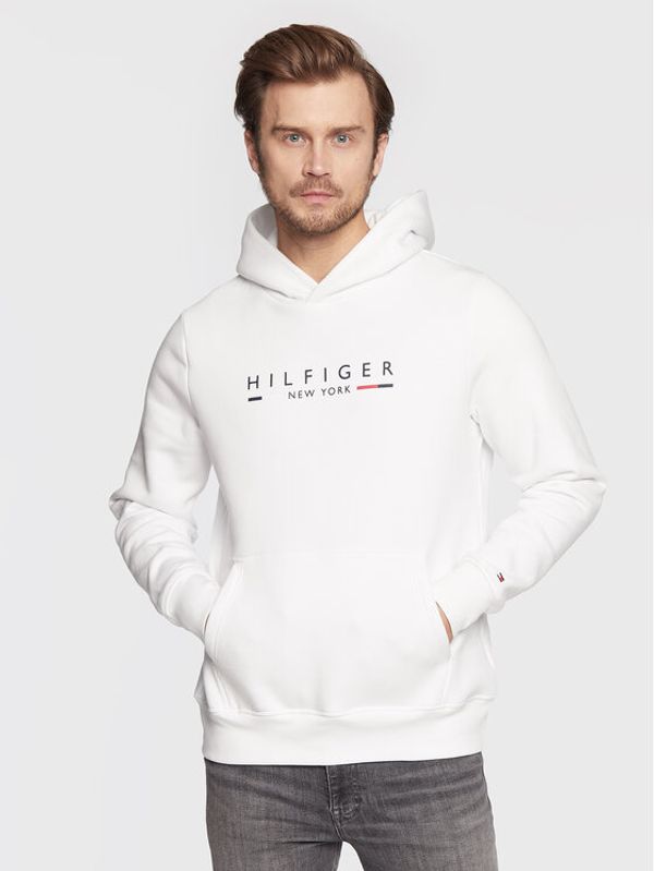 Tommy Hilfiger Tommy Hilfiger Суитшърт New York MW0MW29301 Бял Regular Fit