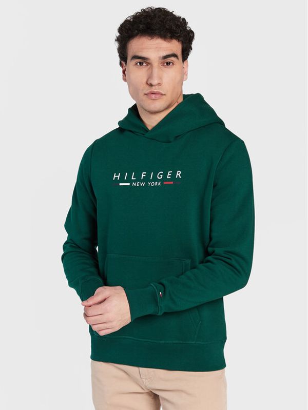 Tommy Hilfiger Tommy Hilfiger Суитшърт New York MW0MW29301 Зелен Regular Fit