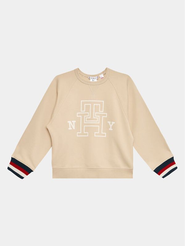 Tommy Hilfiger Tommy Hilfiger Суитшърт Revesible KS0KS00496 D Бежов Regular Fit