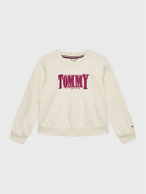 Tommy Hilfiger Tommy Hilfiger Суитшърт Sateen KG0KG06953 Бежов Regular Fit