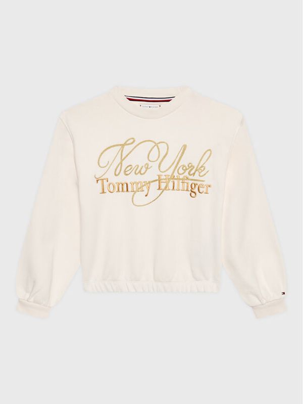 Tommy Hilfiger Tommy Hilfiger Суитшърт Script KG0KG07045 M Бежов Regular Fit
