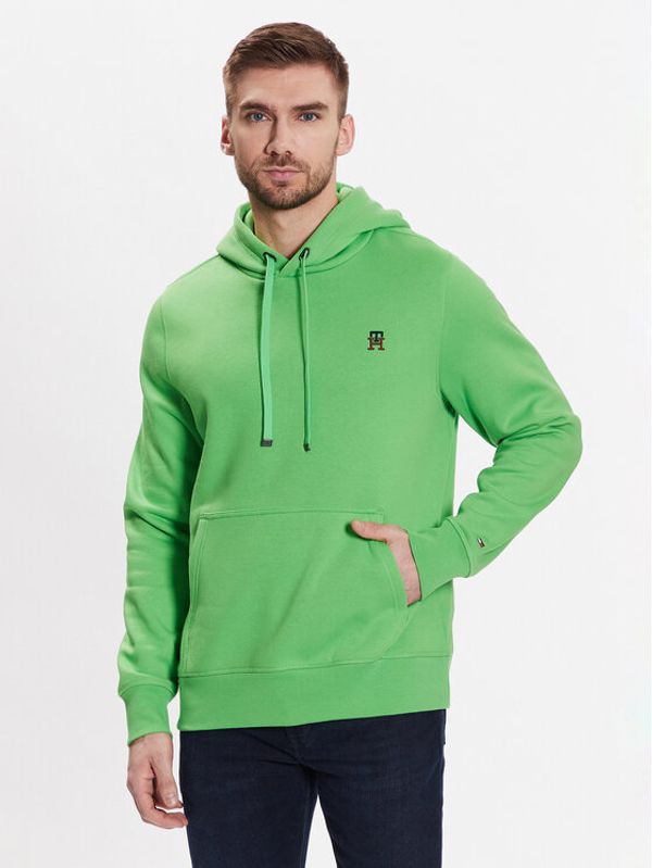 Tommy Hilfiger Tommy Hilfiger Суитшърт Small Imd MW0MW29283 Зелен Regular Fit