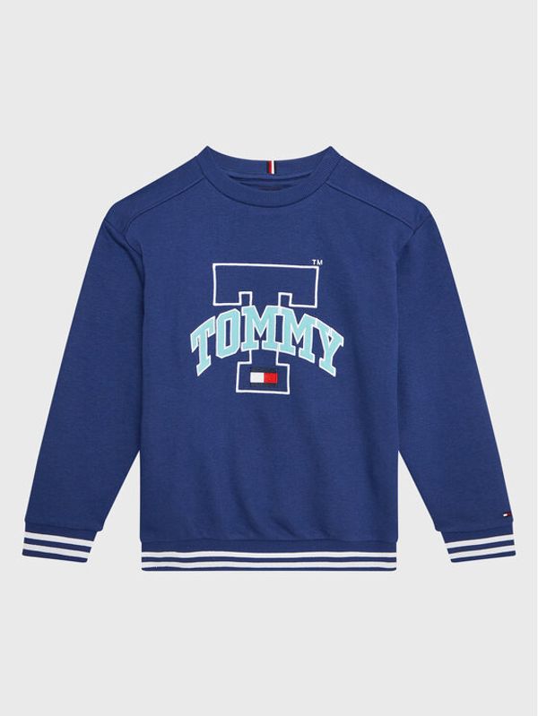 Tommy Hilfiger Tommy Hilfiger Суитшърт Tartan Check KB0KB07964 D Тъмносин Regular Fit