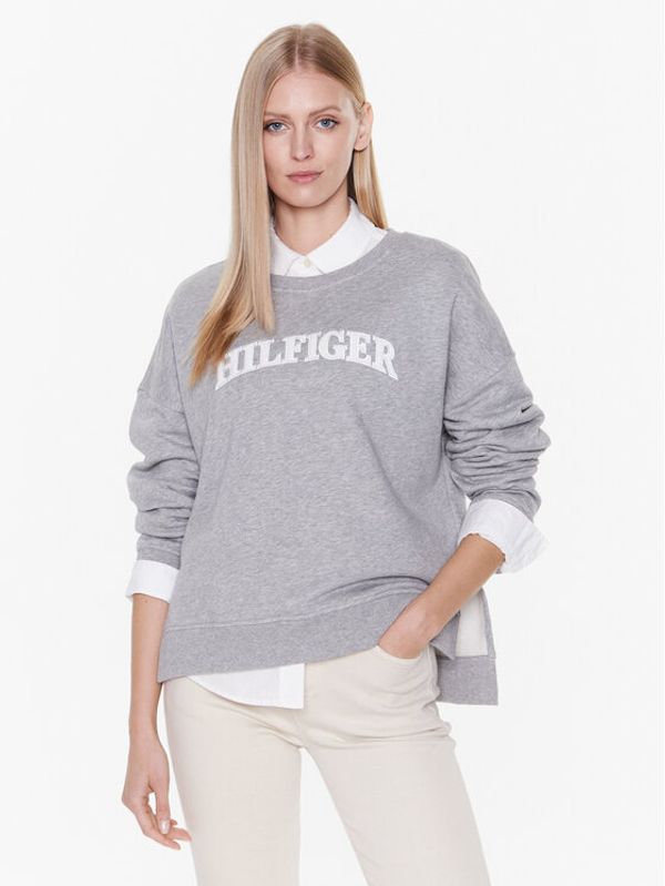 Tommy Hilfiger Tommy Hilfiger Суитшърт Tonal WW0WW37561 Сив Regular Fit