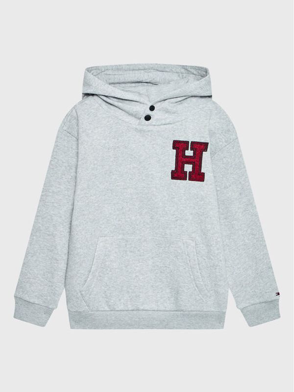 Tommy Hilfiger Tommy Hilfiger Суитшърт Towelling Patch KB0KB07784 D Сив Regular Fit