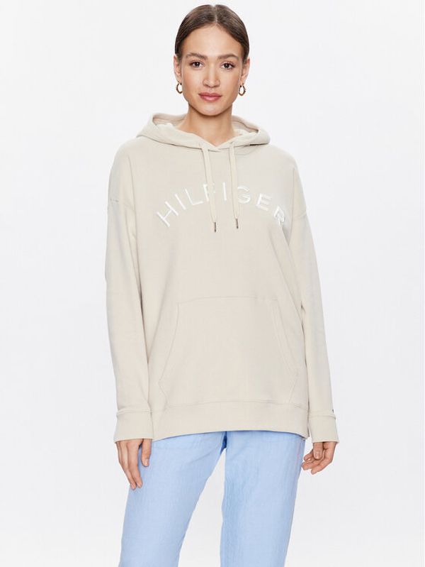 Tommy Hilfiger Tommy Hilfiger Суитшърт Varsity WW0WW37797 Бежов Relaxed Fit