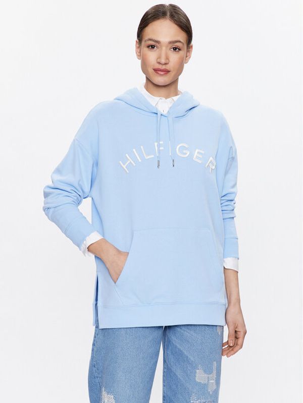 Tommy Hilfiger Tommy Hilfiger Суитшърт Varsity WW0WW37797 Син Relaxed Fit