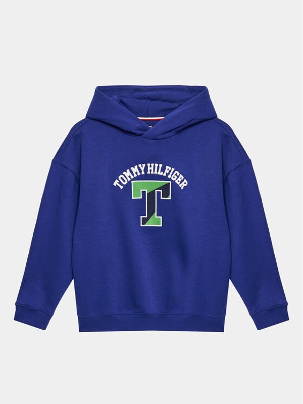 Tommy Hilfiger Tommy Hilfiger Суитшърт Versity KB0KB08293 D Син Regular Fit