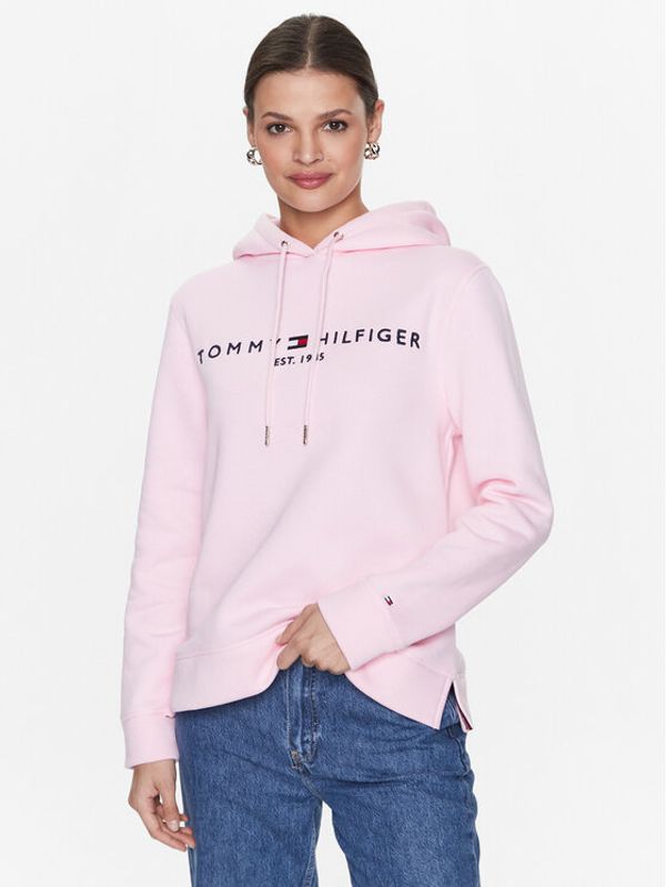 Tommy Hilfiger Tommy Hilfiger Суитшърт WW0WW26410 Розов Regular Fit