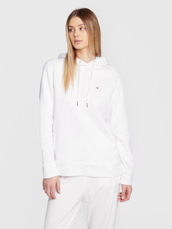 Tommy Hilfiger Tommy Hilfiger Суитшърт WW0WW32206 Бял Regular Fit