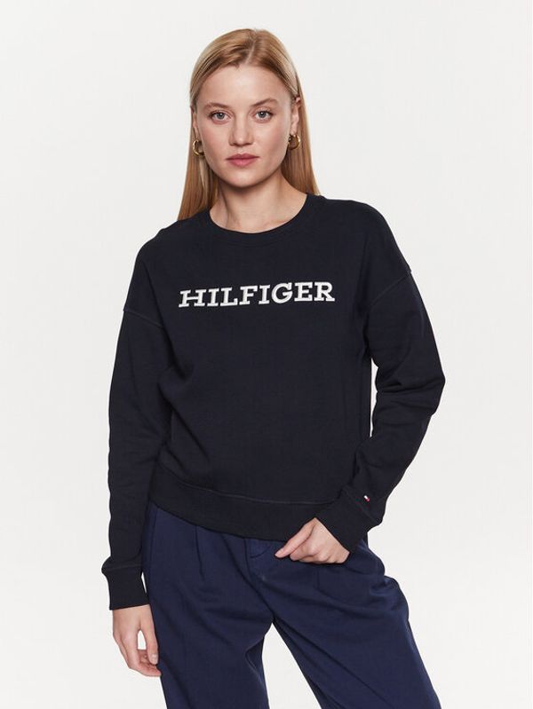 Tommy Hilfiger Tommy Hilfiger Суитшърт WW0WW38860 Тъмносин Regular Fit
