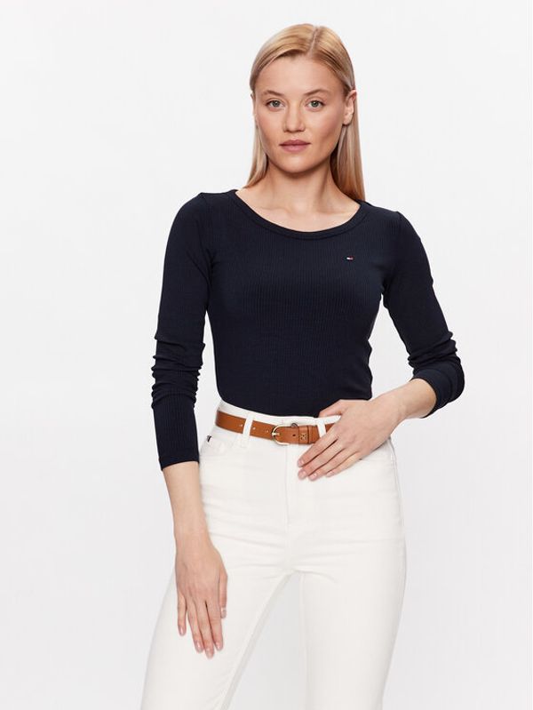 Tommy Hilfiger Tommy Hilfiger Суитшърт WW0WW38869 Тъмносин Slim Fit