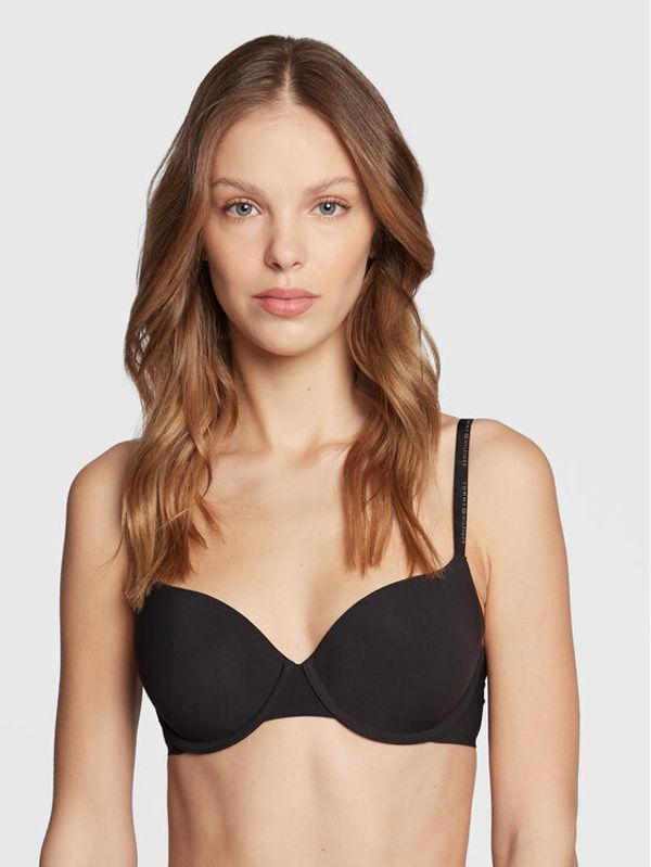 Tommy Hilfiger Tommy Hilfiger Сутиен с банели Demi UW0UW03984 Черен