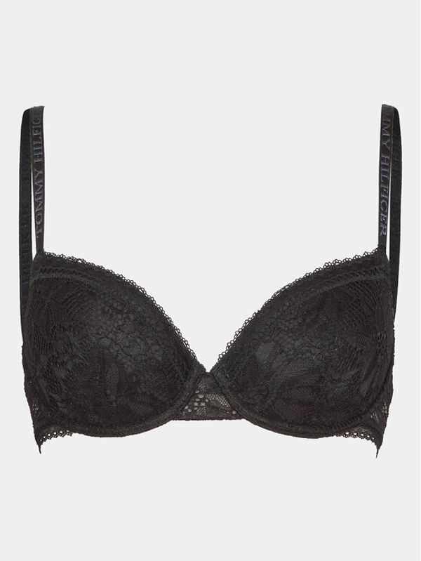 Tommy Hilfiger Tommy Hilfiger Сутиен с банели UW0UW04267 Черен