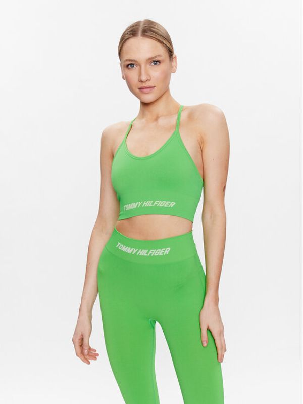 Tommy Hilfiger Tommy Hilfiger Сутиен-топ Essentials S10S101628 Зелен
