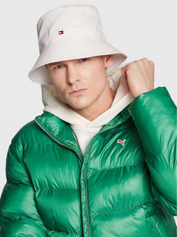 Tommy Hilfiger Tommy Hilfiger Текстилна шапка Essential Flag Bucket AW0AW14543 Бял