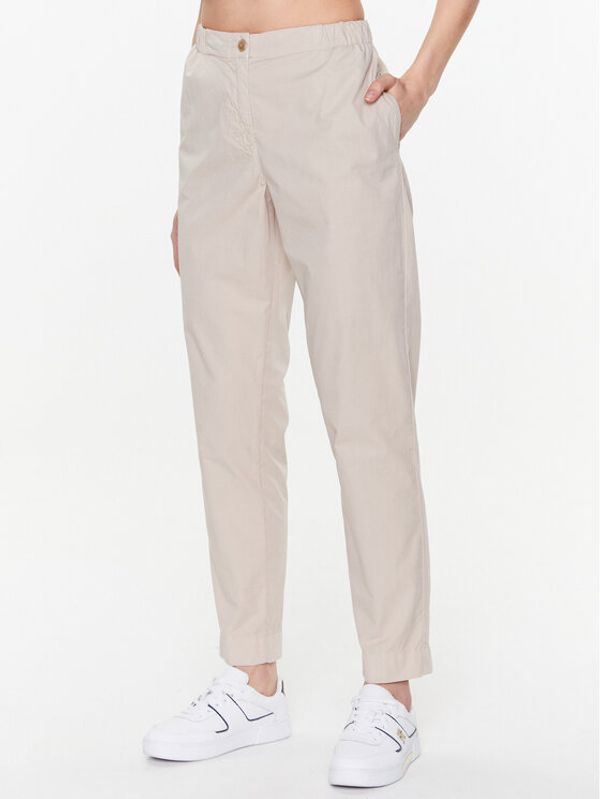 Tommy Hilfiger Tommy Hilfiger Текстилни панталони 1985 WW0WW38730 Екрю Regular Fit