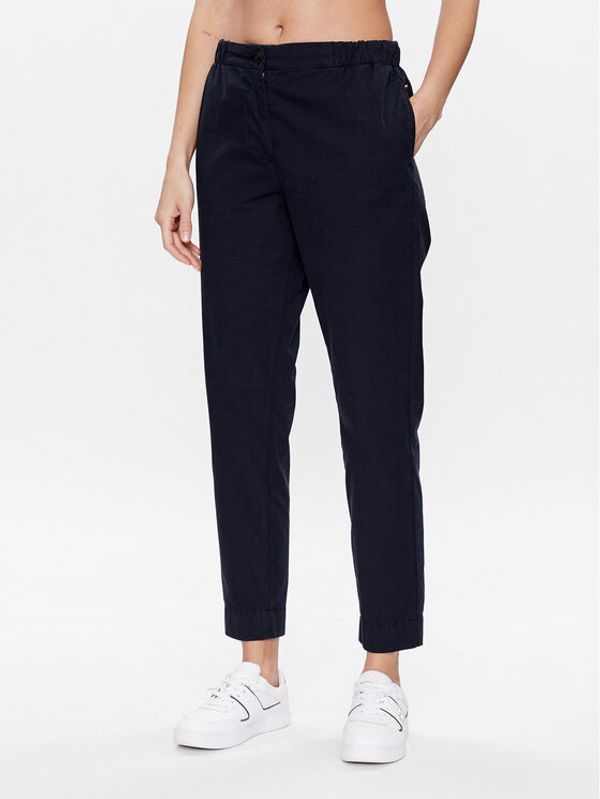 Tommy Hilfiger Tommy Hilfiger Текстилни панталони 1985 WW0WW38730 Тъмносин Relaxed Fit