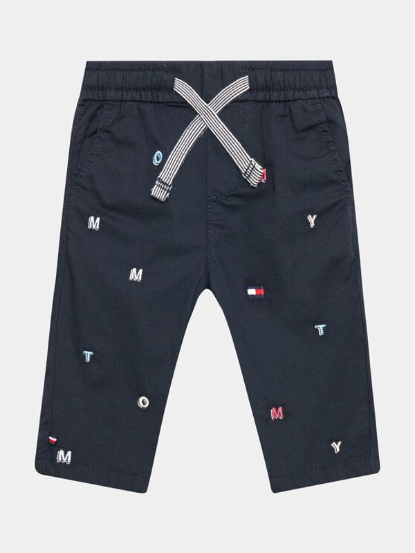 Tommy Hilfiger Tommy Hilfiger Текстилни панталони KN0KN01617 Тъмносин Regular Fit